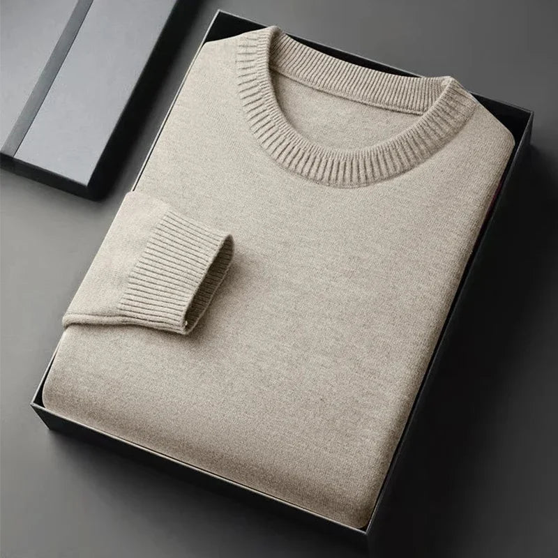 Men's Classic Crewneck Knit Pullover Sweater