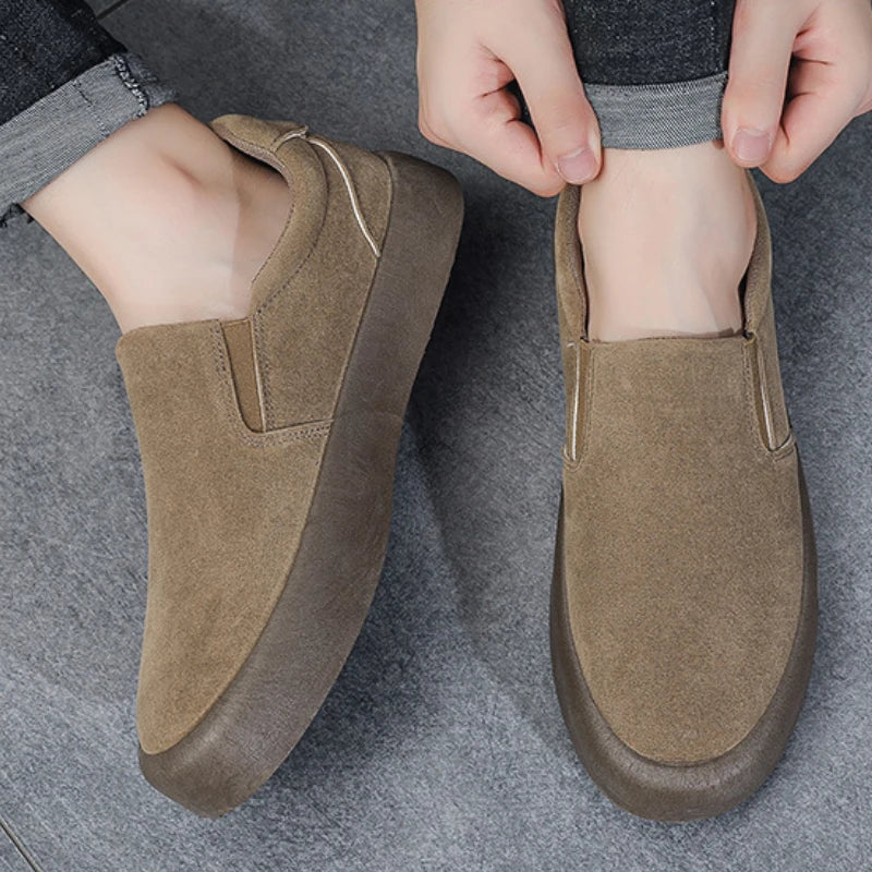 Casual Shoes Fashion Platform Slip on Loafers Business Formal Trendy Casual