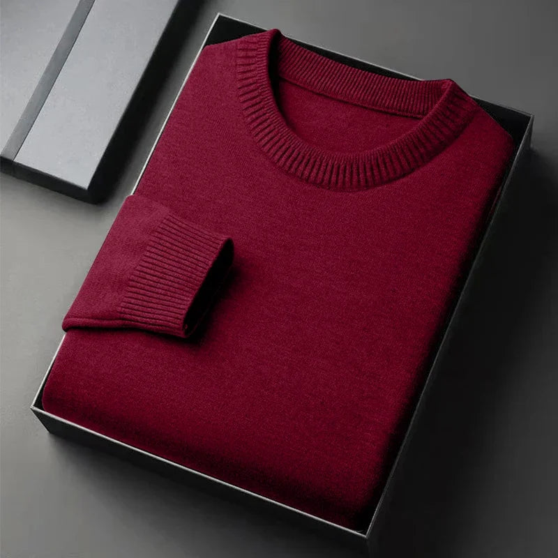Men's Classic Crewneck Knit Pullover Sweater