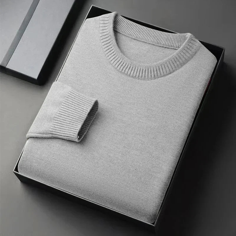 Men's Classic Crewneck Knit Pullover Sweater