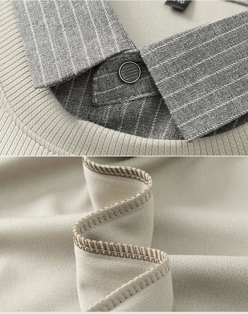 Lorant – Men’s Layered Long Sleeve Polo Shirt